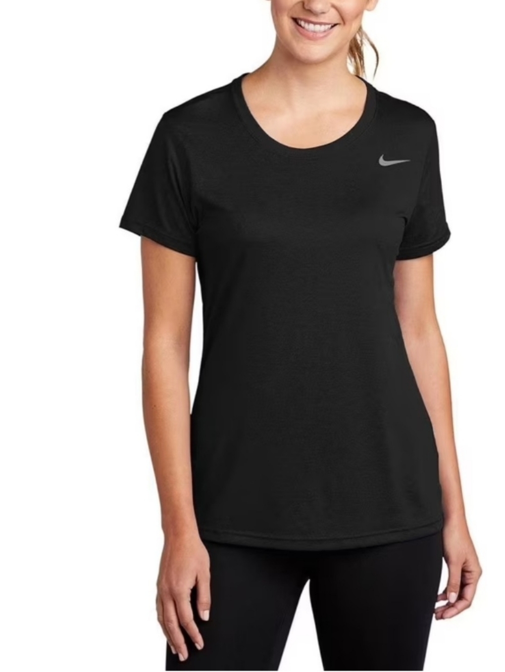 Nike Womens Short Sleeve Legend T  XS Black
